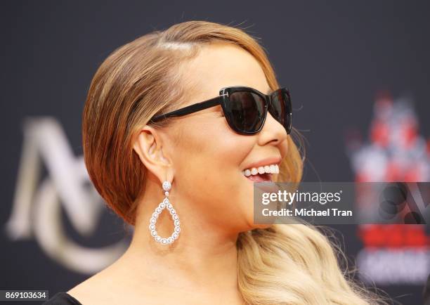 Mariah Carey attends the hand and footprint ceremony honoring her held at TCL Chinese Theatre on November 1, 2017 in Hollywood, California.