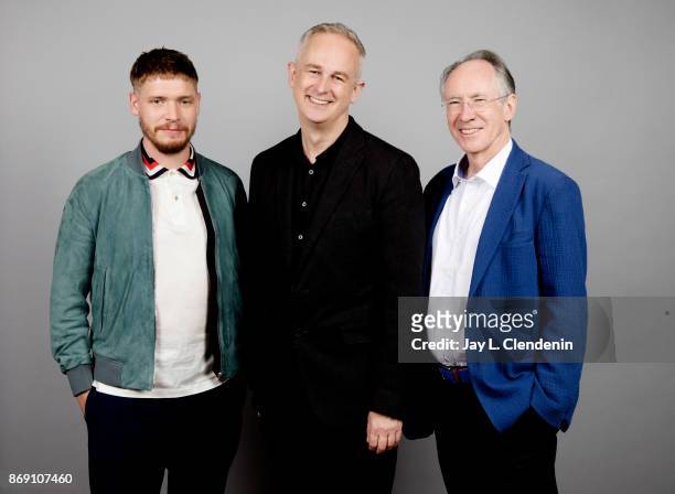 Director Dominic Cooke, actor Billy Howle, and Ian McEwan, from the film "On Chesil Beach," poses for a portrait at the 2017 Toronto International...