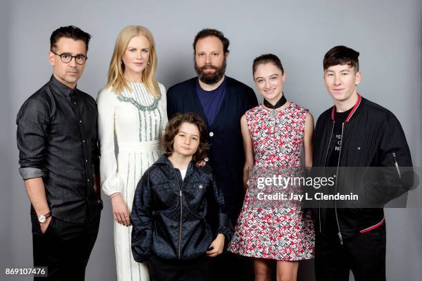 Actor Colin Farrell, actress Nicole Kidman, actor Sunny Soljic, director Yorgos Lanthimos, actress Raffey Cassidy, and actor Barry Keoghan, from the...