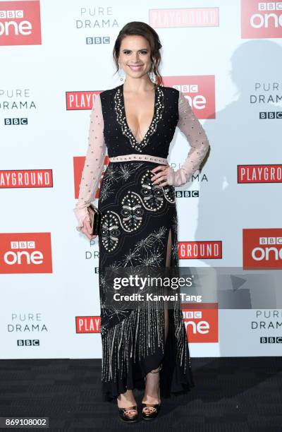 Hayley Atwell attends the 'Howards End' photocall at BFI Southbank on November 1, 2017 in London, England.