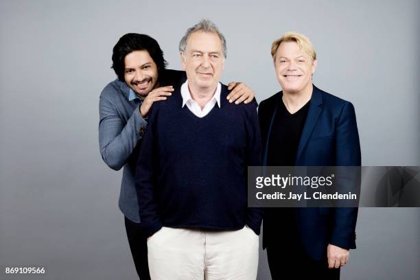 Ali Fazal, director Stephen Frears and Eddie Izzard from the film, "Victoria & Abdul," poses for a portrait at the 2017 Toronto International Film...