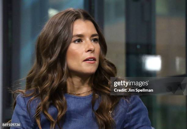 Race car driver Danica Patrick attends Build to discuss "Danica" at Build Studio on November 1, 2017 in New York City.