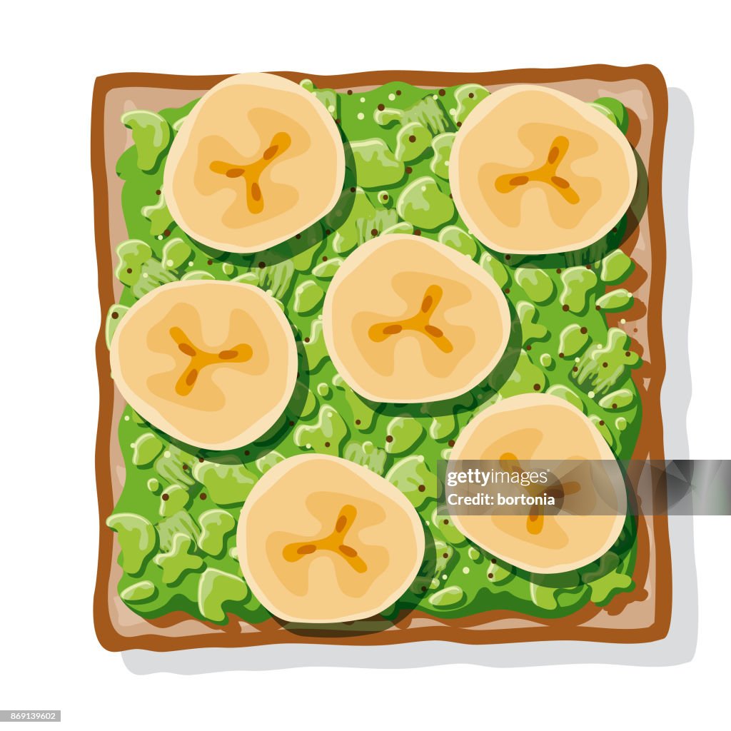 Avocado Toast med stekta bananer