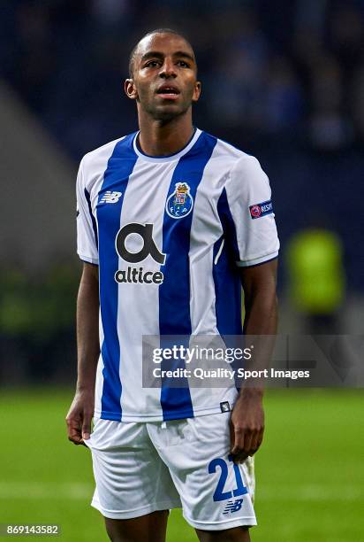 Ricardo Pereira of FC Porto looks on during the UEFA Champions League group G match between FC Porto and RB Leipzig at Estadio do Dragao on November...