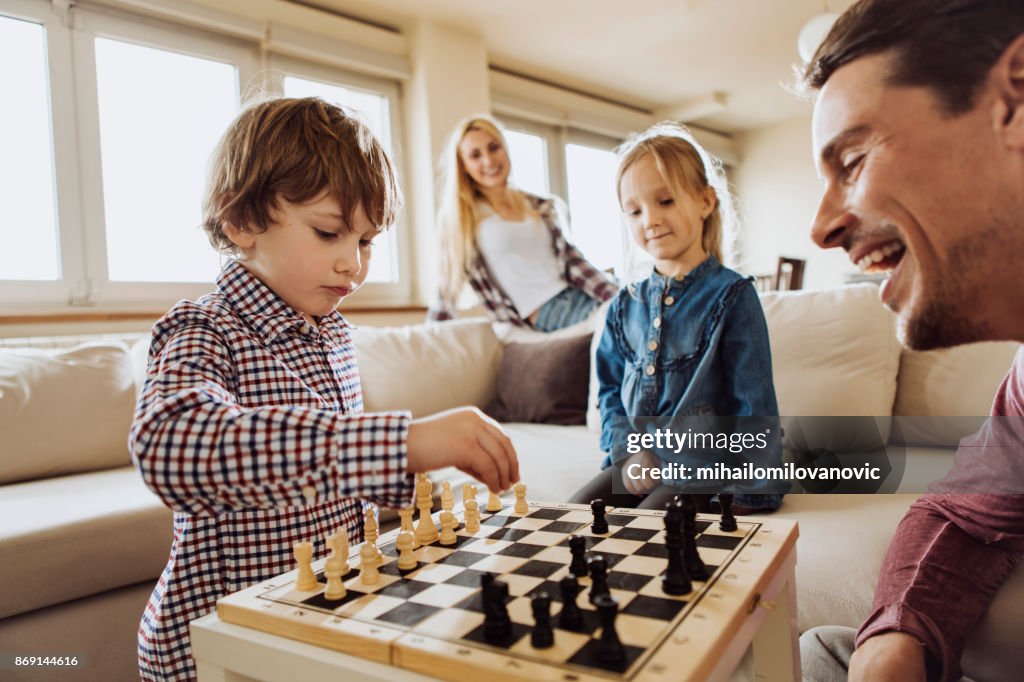 Family chess game