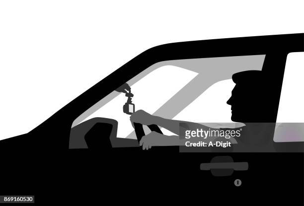 ilustrações de stock, clip art, desenhos animados e ícones de youngdriver - car window