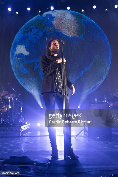 American singer/songwriter Father John Misty performs on stage at Usher Hall on November 1, 2017 in Edinburgh, Scotland.
