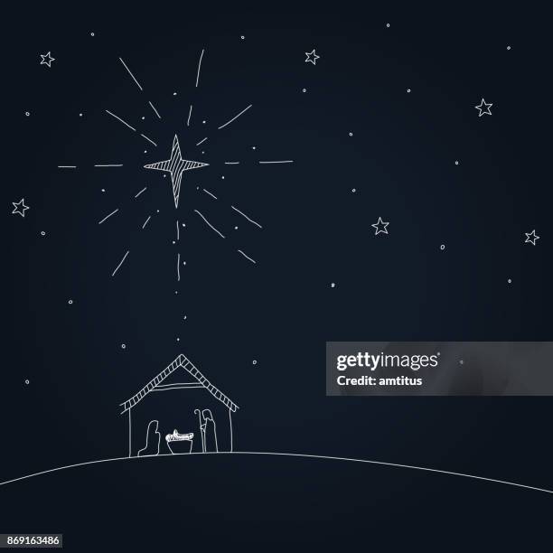 nativity - nativity scene stock-grafiken, -clipart, -cartoons und -symbole