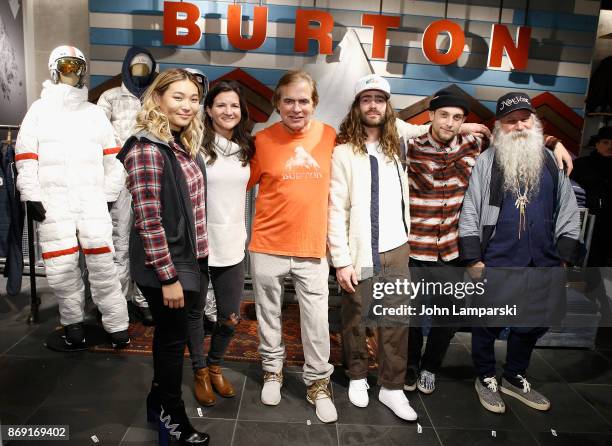 Burton pro snowboard riders, Chloe Kim, Kelly Clark, Danny Davis and Ben Ferguson are joined by Chairman Jake Carpenter and head designer, Greg...