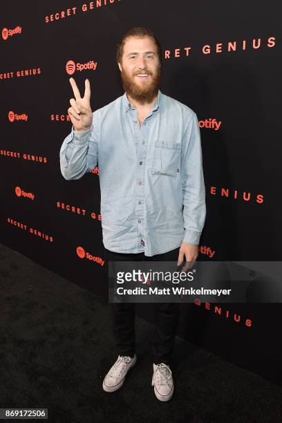 Mike Posner attends Spotify's Inaugural Secret Genius Awards hosted by Lizzo at Vibiana on November 1, 2017 in Los Angeles, California.