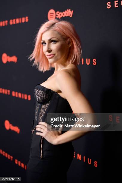 Bonnie McKee attends Spotify's Inaugural Secret Genius Awards hosted by Lizzo at Vibiana on November 1, 2017 in Los Angeles, California.