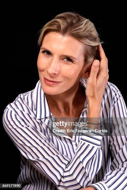 Helene Gateau poses during a portrait session in Paris, France on .