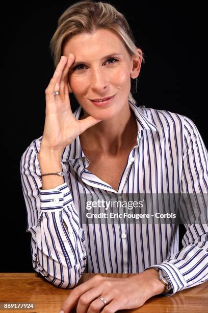 Helene Gateau poses during a portrait session in Paris, France on .