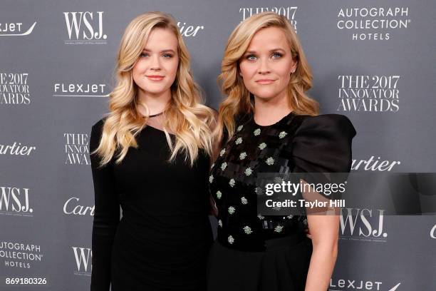 Ava Phillippe and Reese Witherspoon attend the 2017 WSJ Magazine Innovator Awards at Museum of Modern Art on November 1, 2017 in New York City.