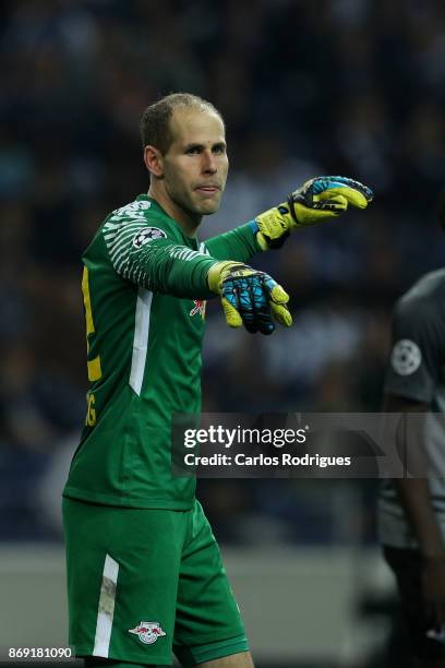 Leipzig goalkeeper Peter Gulacsi from Hungaria during the match between FC Porto v RB Leipzig or the UEFA Champions League match at Estadio do Dragao...