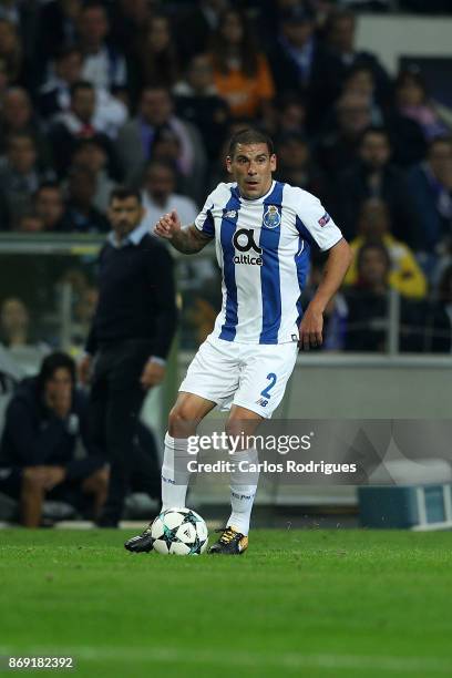 PortoÕs defender Maxi Pereira from Uruguay during the match between FC Porto v RB Leipzig or the UEFA Champions League match at Estadio do Dragao on...