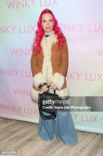 Mery Racauchi attends the Winky Lux Makeup Clubhouse Grand Opening on November 1, 2017 in New York City.