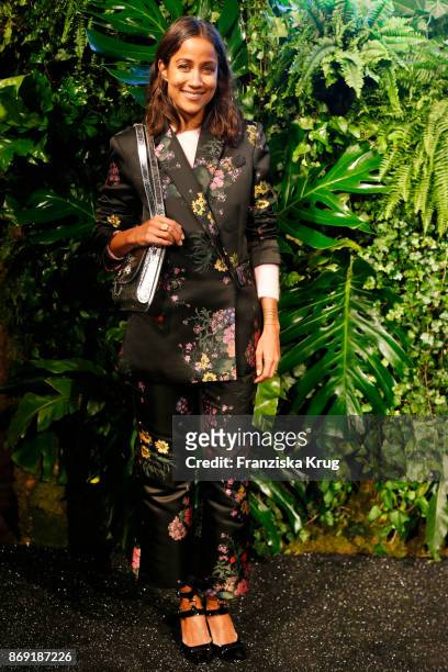 Rabea Schif wearing ERDEM X H&M attends the ERDEM x H&M Pre-Shopping Event on November 1, 2017 in Berlin, Germany.