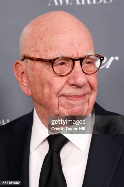 Rupert Murdoch attends the 2017 WSJ Innovator Awards at Museum of Modern Art on November 1, 2017 in New York City.