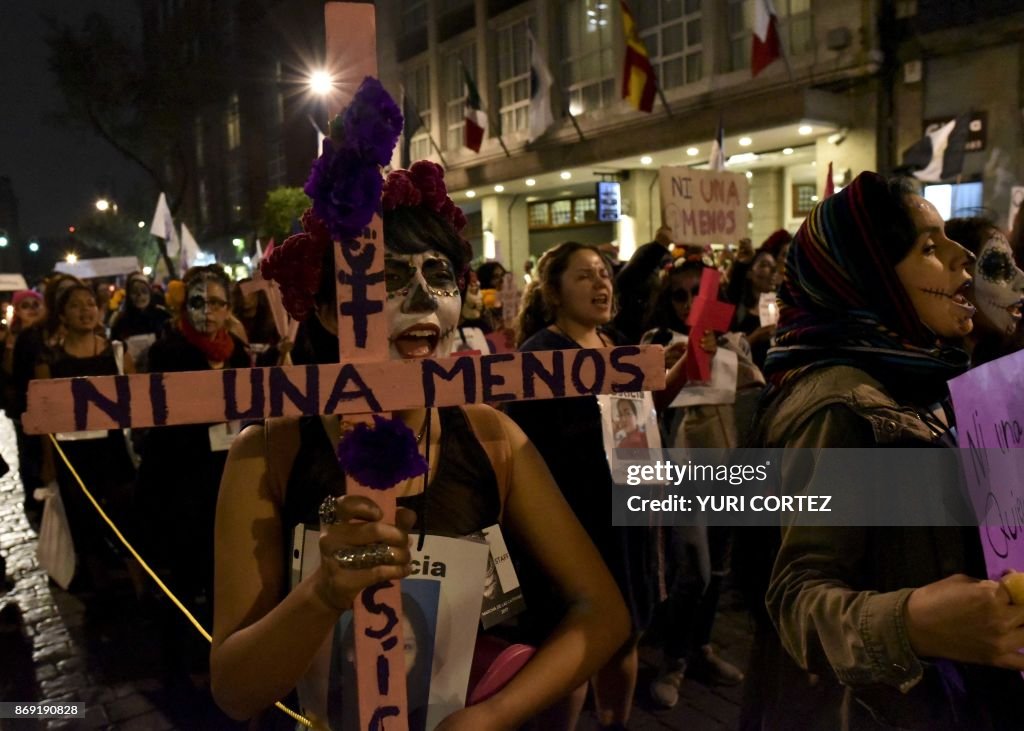 MEXICO-SOCIETY-PROTEST-CRIME-FEMINICIDE