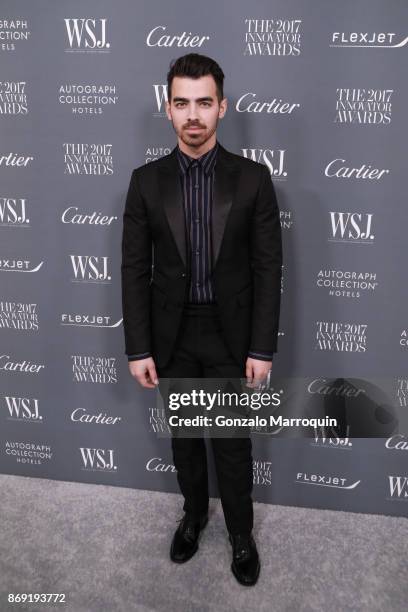 Joe Jonas during the WSJ Magazine 2017 Innovator Awards at Museum of Modern Art on November 1, 2017 in New York City.