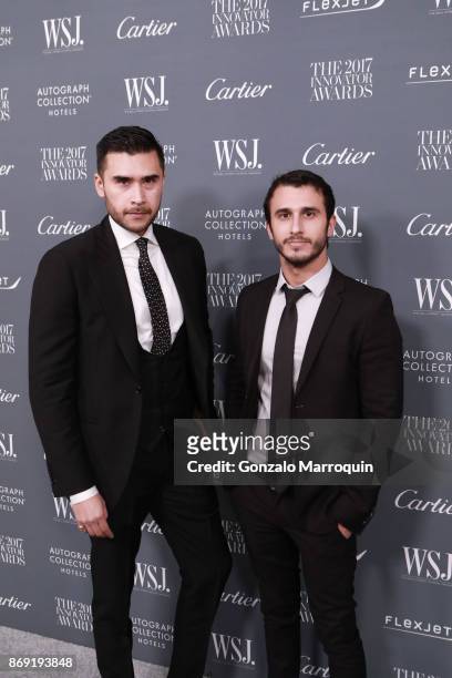 Dan White and Jonathan Bayme during the WSJ Magazine 2017 Innovator Awards at Museum of Modern Art on November 1, 2017 in New York City.