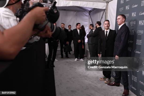 Marc Jacobs and Raf Simons during the WSJ Magazine 2017 Innovator Awards at Museum of Modern Art on November 1, 2017 in New York City.