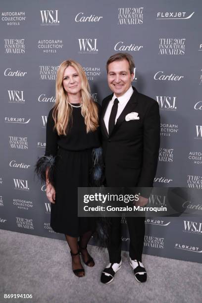 Editor in Chief of WSJ. Magazine Kristina O'Neill and WSJ. Magazine Publisher Anthony Cenname during the WSJ Magazine 2017 Innovator Awards at Museum...