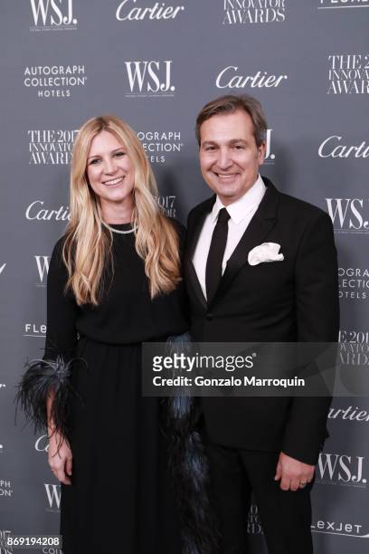 Editor in Chief of WSJ. Magazine Kristina O'Neill and WSJ. Magazine Publisher Anthony Cenname during the WSJ Magazine 2017 Innovator Awards at Museum...