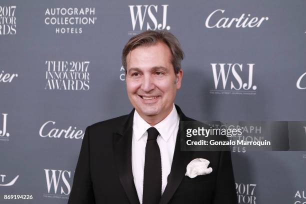 Anthony Cenname during the WSJ Magazine 2017 Innovator Awards at Museum of Modern Art on November 1, 2017 in New York City.