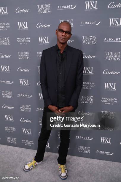 Mark Bradford during the WSJ Magazine 2017 Innovator Awards at Museum of Modern Art on November 1, 2017 in New York City.