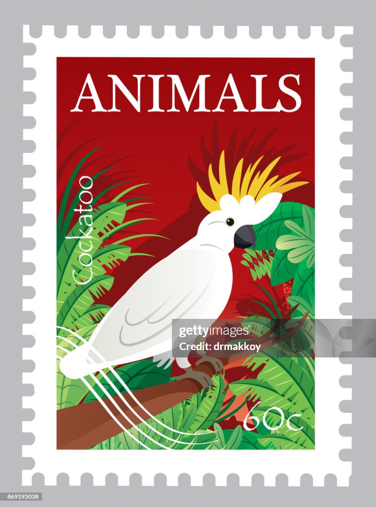 Cockatoo Stamp