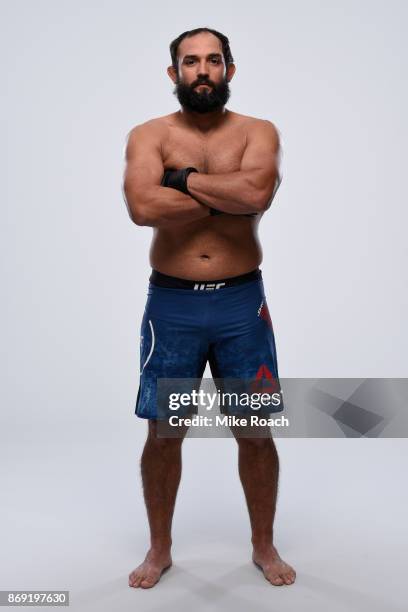 Johny Hendricks poses for a portrait during a UFC photo session on November 1, 2017 in New York City.