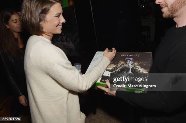 Lauren Cohan attends the Xbox One X Launch Event at 5Church on November 1, 2017 in Atlanta, Georgia.