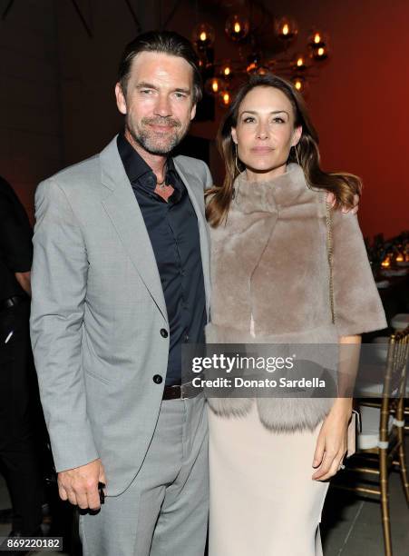 Dougray Scott and Claire Forlani at PORTER Hosts Incredible Women Gala In Association With Estee Lauder at NeueHouse Los Angeles on November 1, 2017...