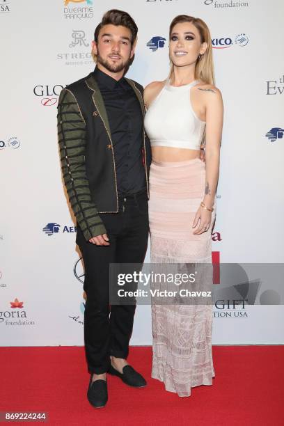 Christopher Basteris and Brenda Zambrano attend The Global Gift Gala Mexico 2017 at St. Regis Hotel on November 1, 2017 in Mexico City, Mexico.