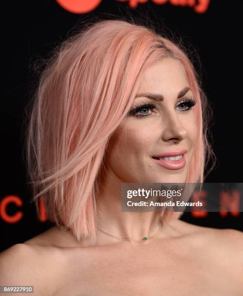 Singer-songwriter Bonnie McKee arrives at Spotify's Inaugural Secret Genius Awards on November 1, 2017 in Los Angeles, California.