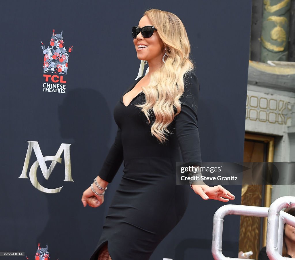 Mariah Carey Hand And Footprint Ceremony at TCL Chinese Theatre on
