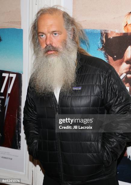 Rick Rubin attends the premiere of Endangered Spirit's 'Bunker77' on November 01, 2017 in Santa Monica, California.