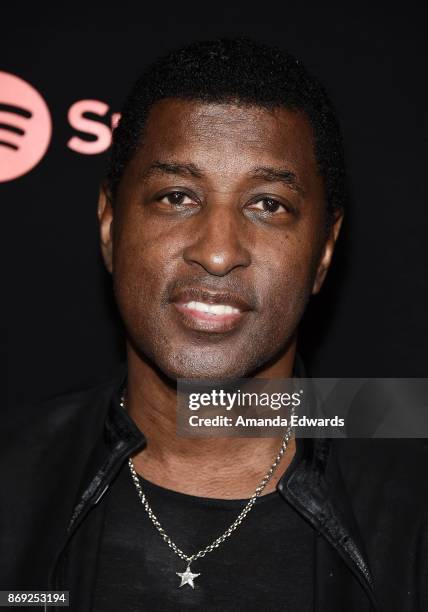 Kenneth 'Babyface' Edmonds arrives at Spotify's Inaugural Secret Genius Awards on November 1, 2017 in Los Angeles, California.
