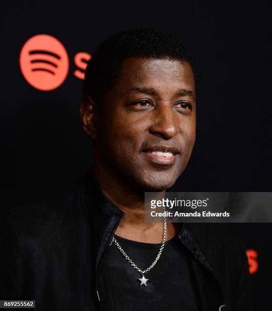 Kenneth 'Babyface' Edmonds arrives at Spotify's Inaugural Secret Genius Awards on November 1, 2017 in Los Angeles, California.