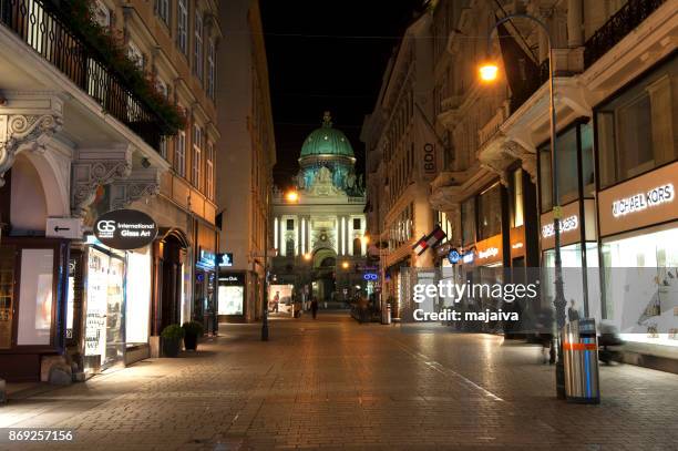 wien bei nacht - majaiva stock-fotos und bilder