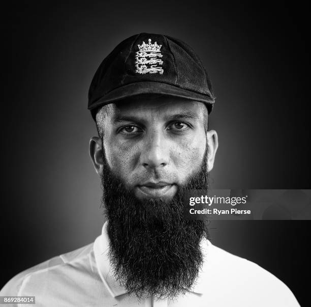 Moeen Ali of England poses during the 2017/18 England Ashes Squad portrait session at the WACA on November 1, 2017 in Perth, Australia.