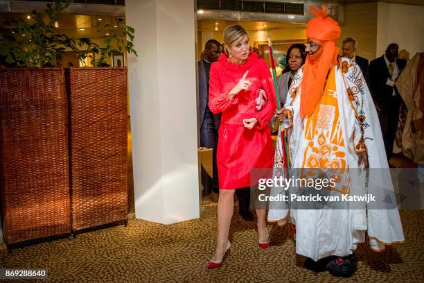 Queen Maxima of The Netherlands with the Emir of Kano Mallam Muhamned Sanusi Enhancing Financial Innovation and Acces event The Role of the...