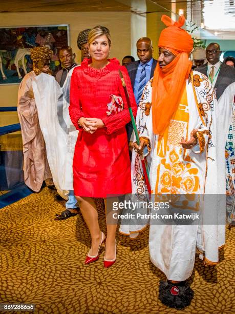 Queen Maxima of The Netherlands with the Emir of Kano Mallam Muhamned Sanusi Enhancing Financial Innovation and Acces event The Role of the...