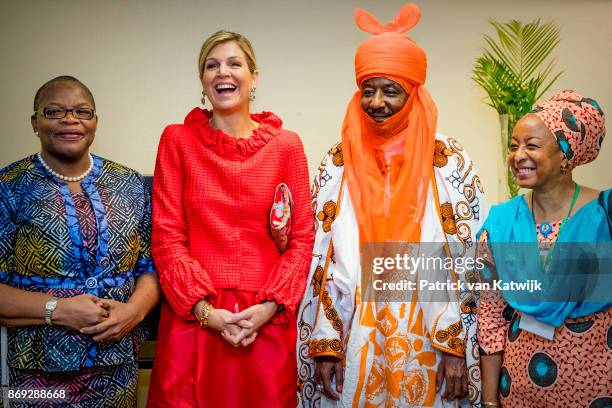 Queen Maxima of The Netherlands with the Emir of Kano Mallam Muhamned Sanusi Enhancing Financial Innovation and Acces event The Role of the...