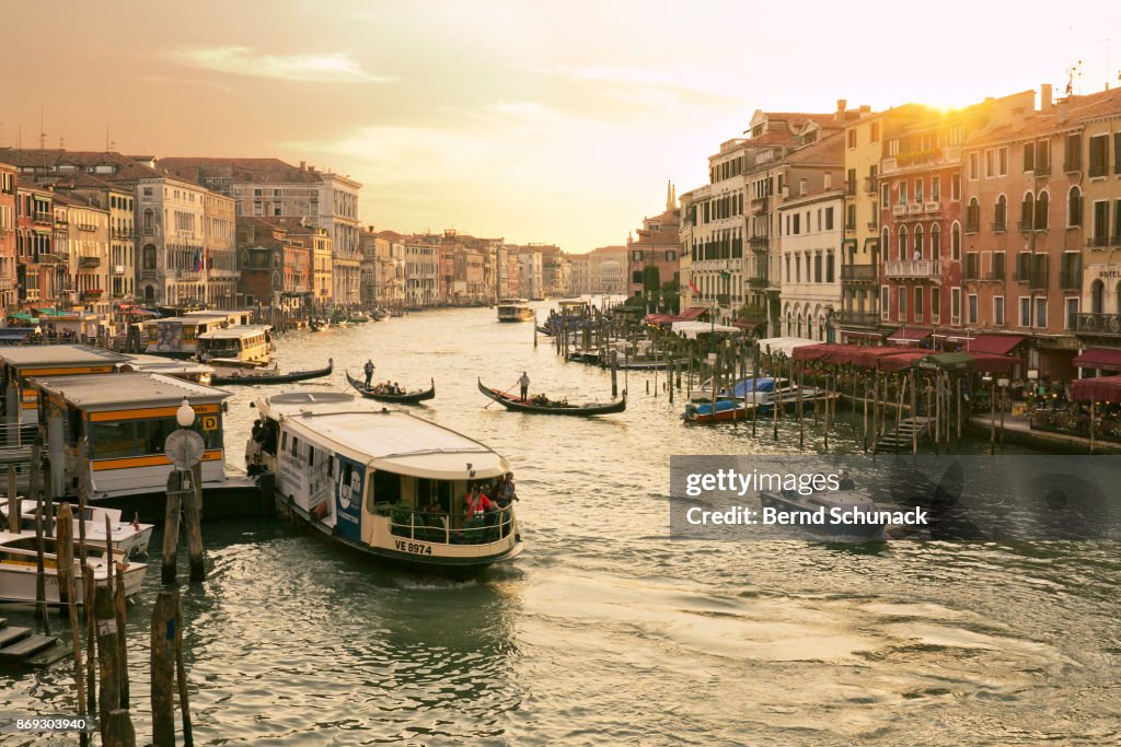 Grand Canal in warm Sunset Light