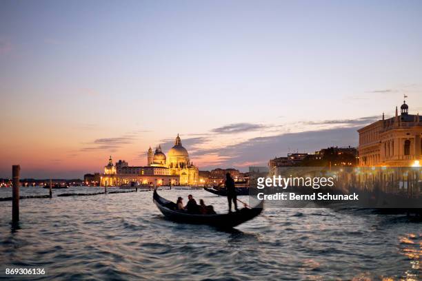 romantic gondola ride - santa maria della salute celebrations in venice stock pictures, royalty-free photos & images