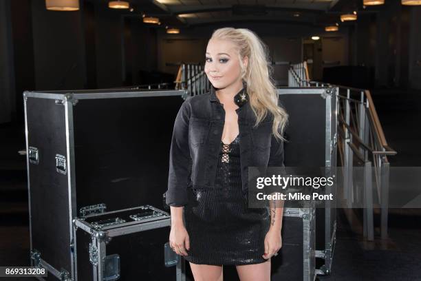 Country singer RaeLynn poses for a portrait at the Club Bar and Grill at Madison Square Garden on October 18, 2017 in New York City.