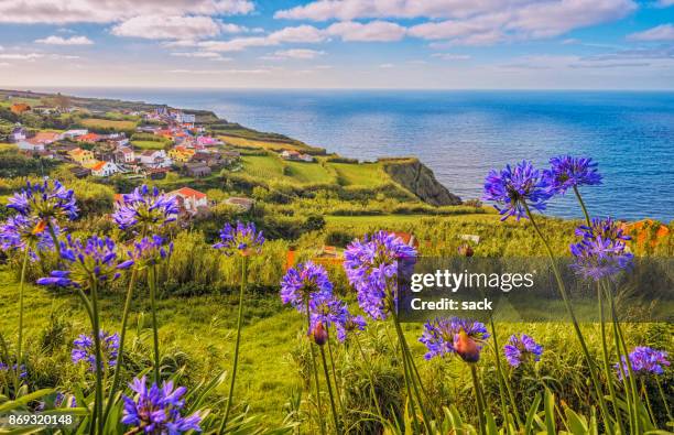 porto formoso on sao miguel, azores - azores stock pictures, royalty-free photos & images